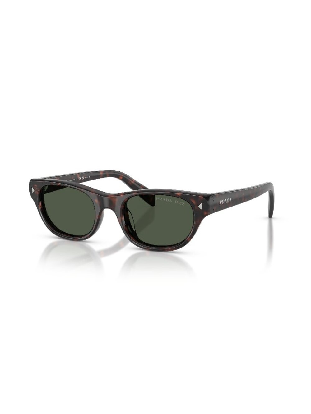 New Prada Women's Sunglasses Havana Grey Lens Acetate Frame PR C08S 17N90V 50